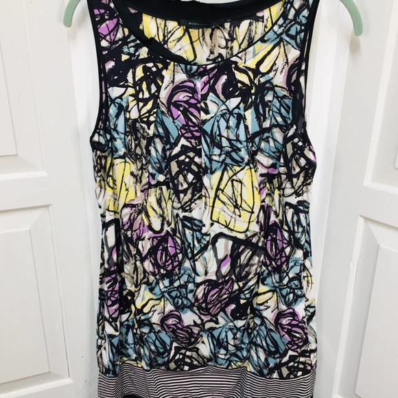 BCBGMaxAzria Colorful Abstract Sleeveless Dress - Picture 5 of 16